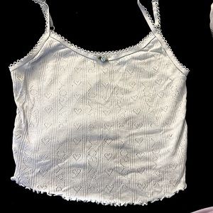 Pacsun playboy small crop tank